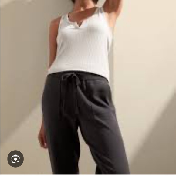 🪅Banana Republic Sweater Knit Jogger pants Charcoal Grey L - Picture 2 of 8